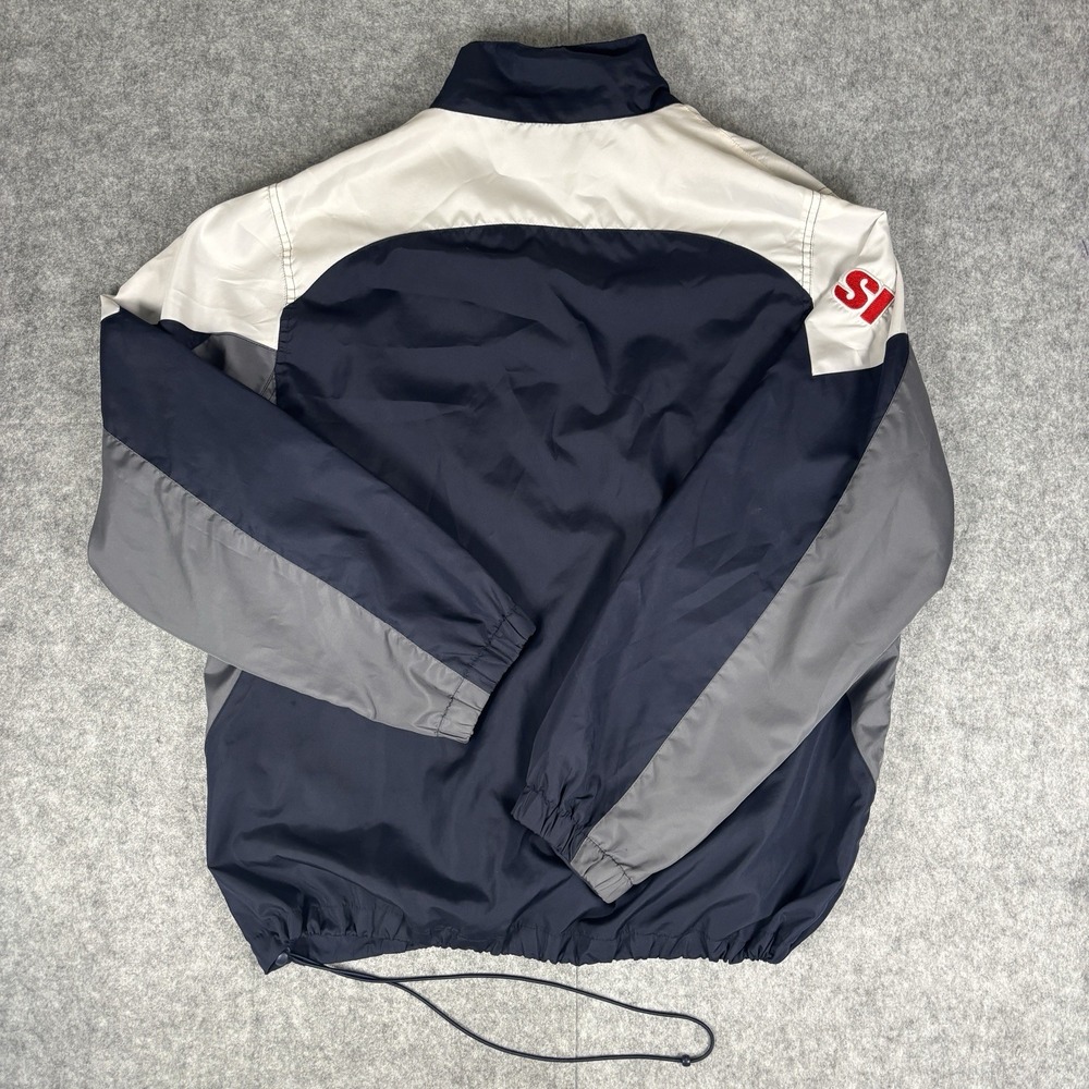NFL Reebok Team Apparel Dallas Cowboys Men's Windbreaker Jacket Blue Size L - Picture 2 of 10